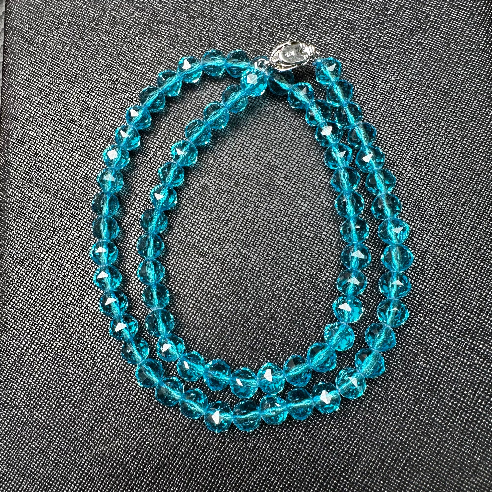 【赤华珍藏馆】F544-1蓝钻切项链多样性发一件