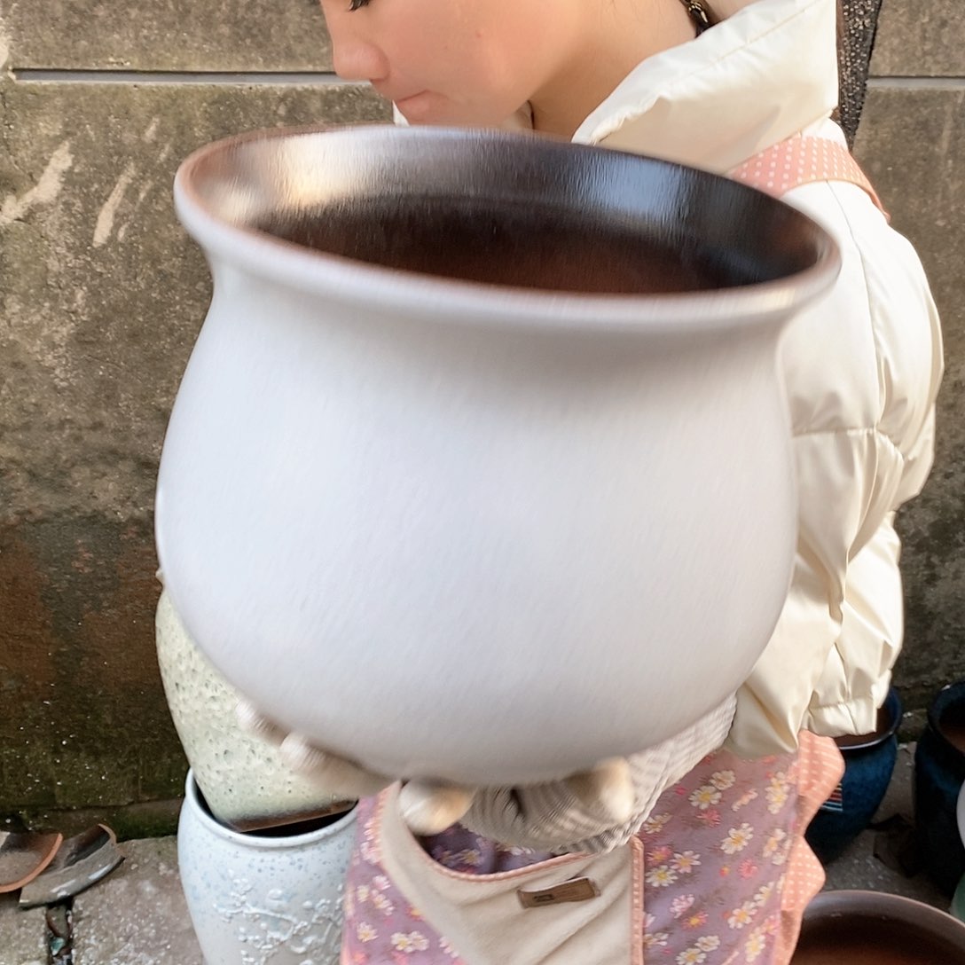 紫砂花盆正品口25高22