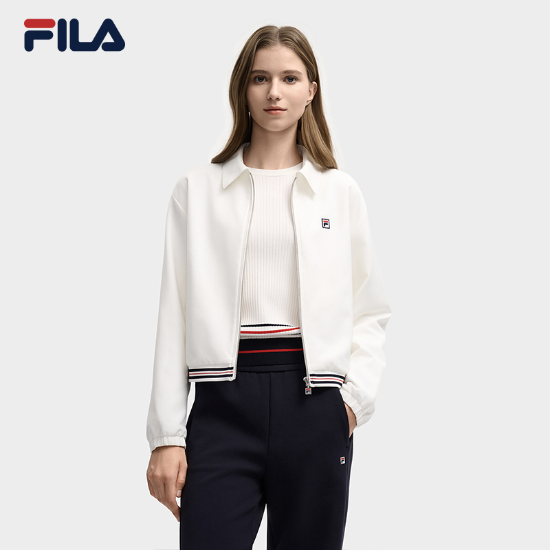 Fila/斐乐秋冬新款长袖户外休闲运动女梭织外套秋冬穿搭