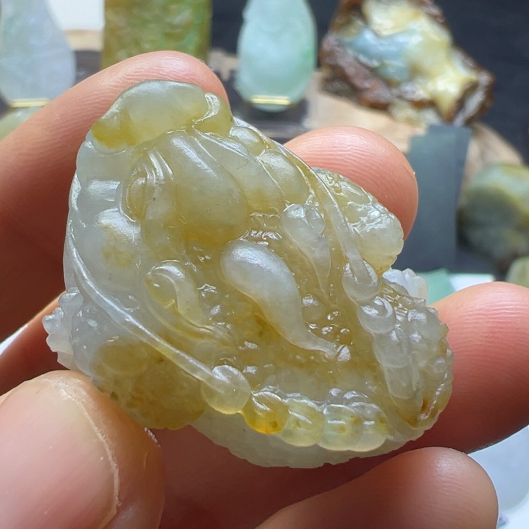 定制翡翠未镶嵌缅甸翡翠Ａ货挂件