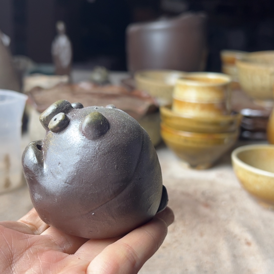 贵台龙窑柴烧茶壶A185