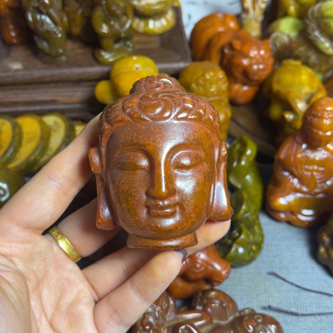 蛇纹石玉合金颈饰