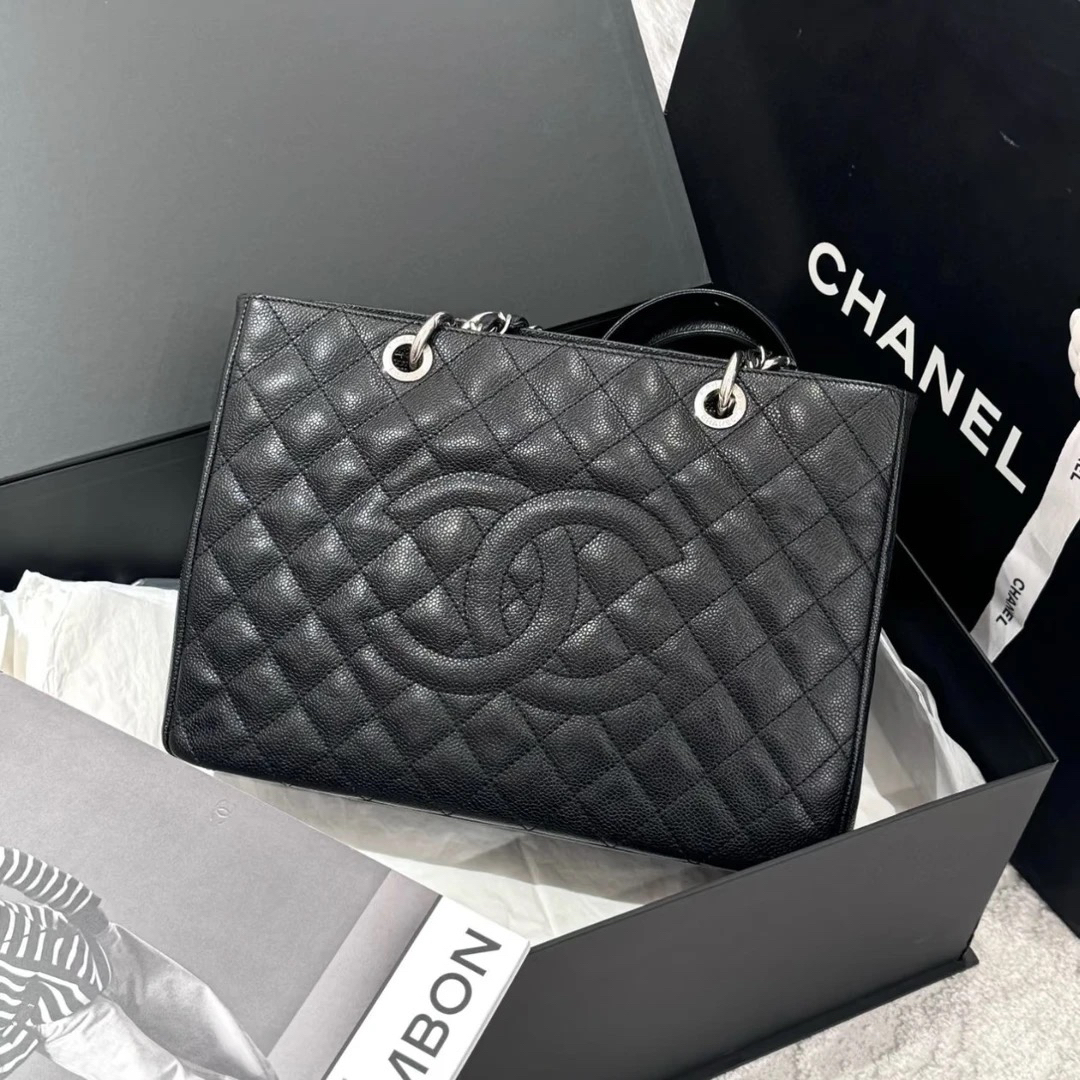 95新 Chanel/香奈儿 Chanel黑银GST单肩包 25110111-03