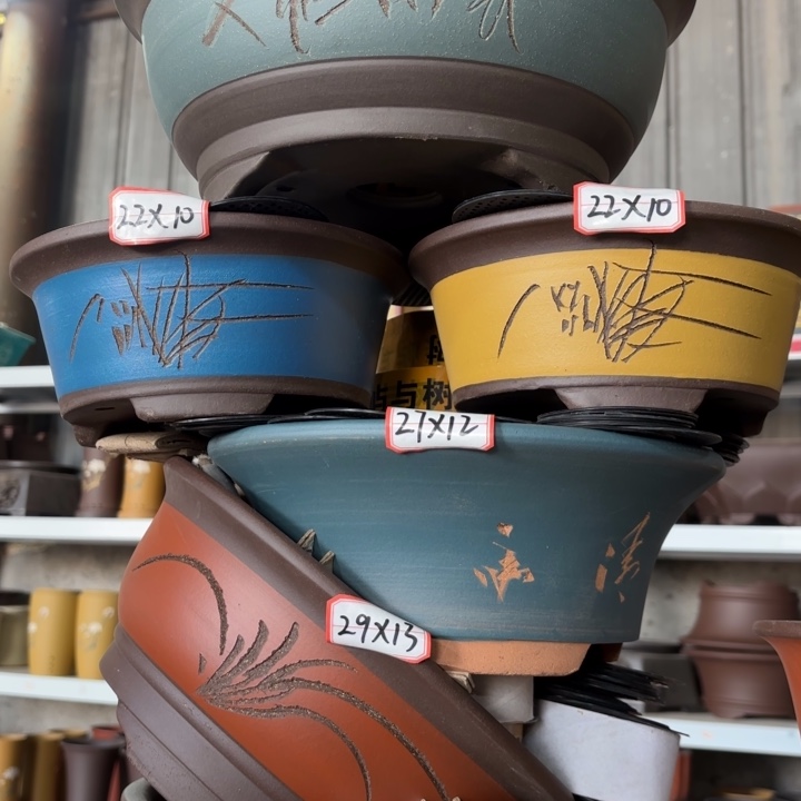 紫砂花盆             100-6