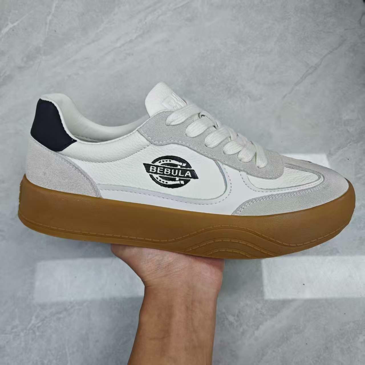 【9512】头层牛皮男士时尚休闲皮鞋四季百搭商务休闲真皮男鞋