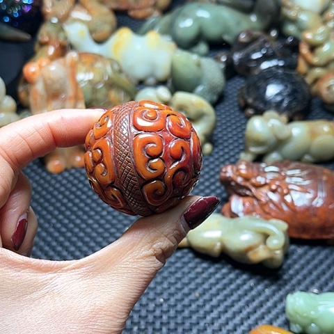 白玉菩提吊坠摆件