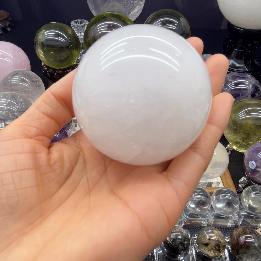 未镶嵌水晶珠宝半成品6.3公分