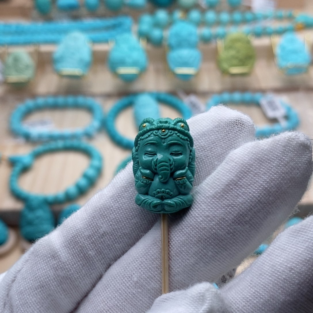 绿松石珠宝奇石未镶嵌