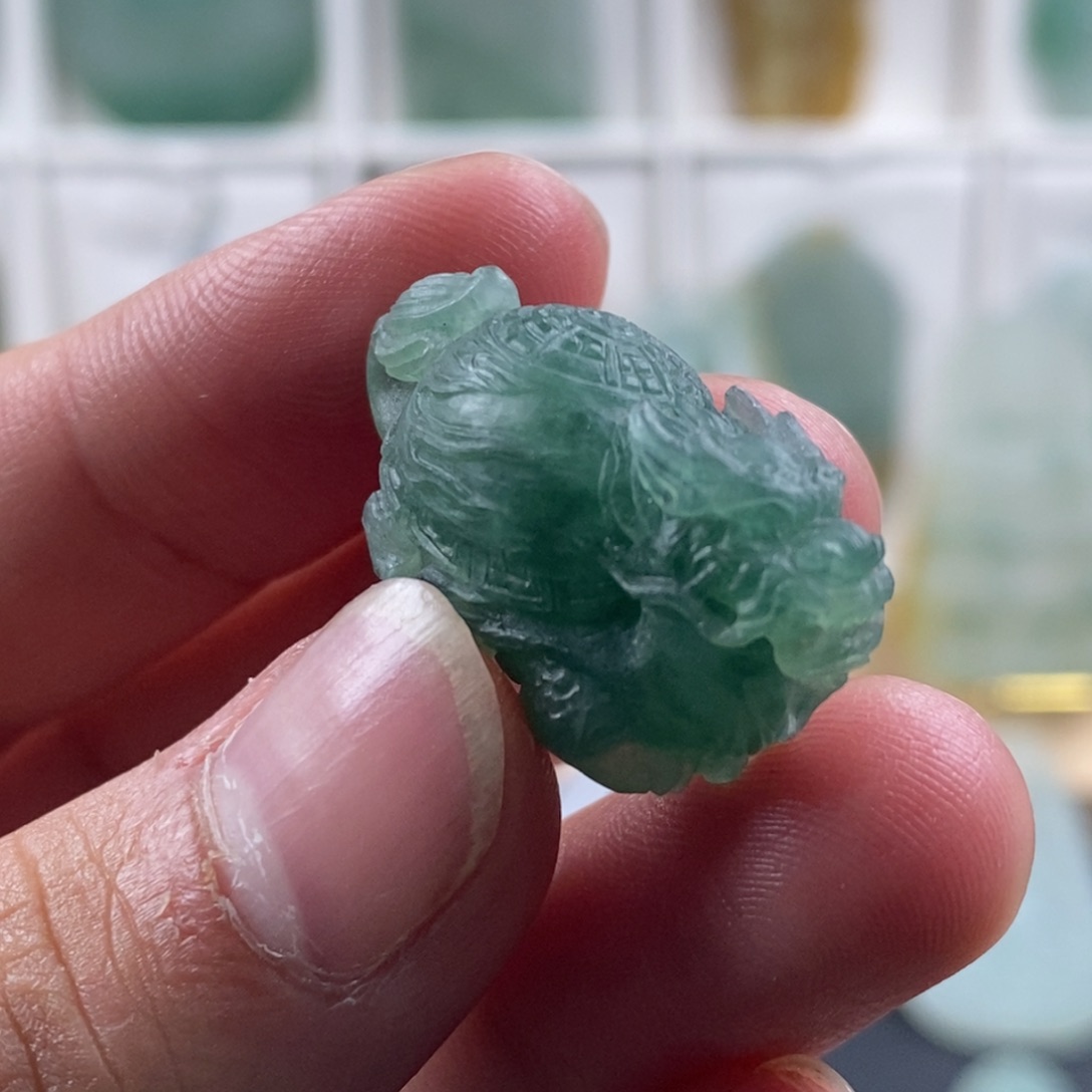 未镶嵌定制翡翠龙龟