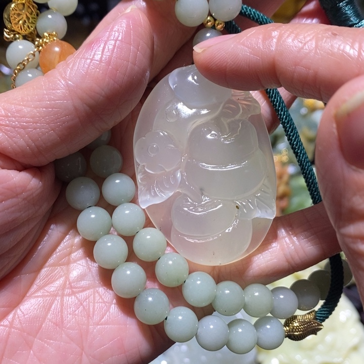 岫玉岫玉吊坠未镶嵌