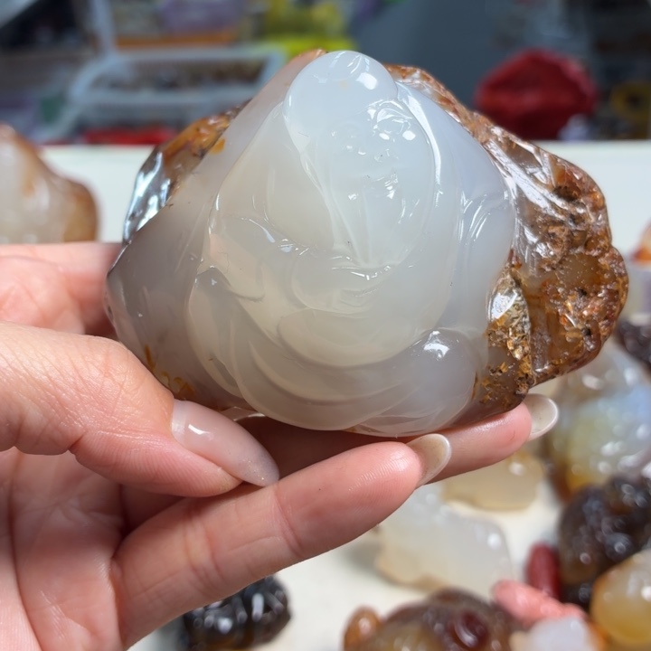 玛瑙/玉髓未镶嵌吊坠(不含链)