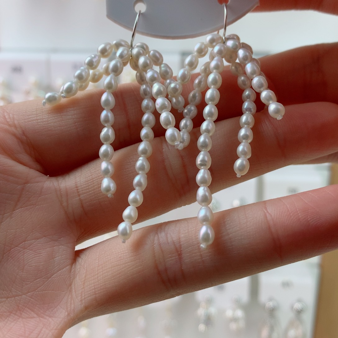 未镶嵌耳饰淡水珍珠