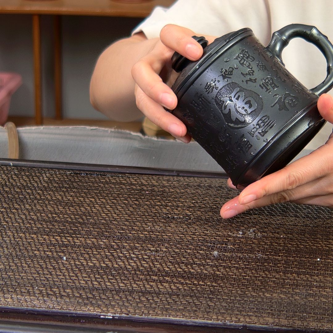 【闪购商品】茶杯绿泥高货放漏