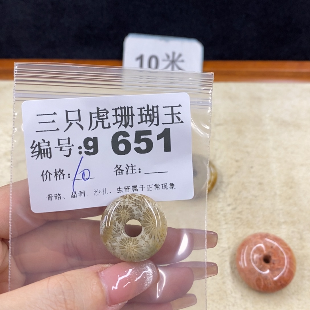 硅化珊瑚（珊瑚玉）未镶嵌1 左**转