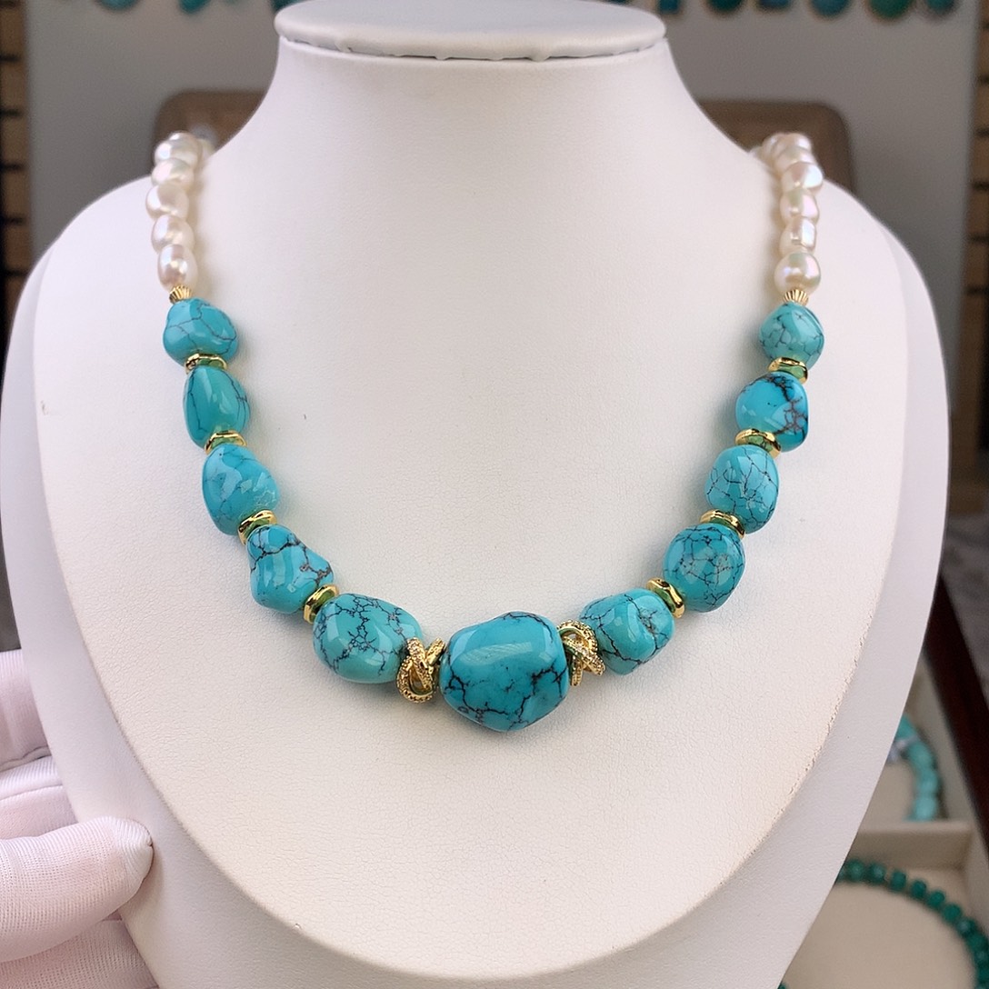 绿松石未镶嵌项链