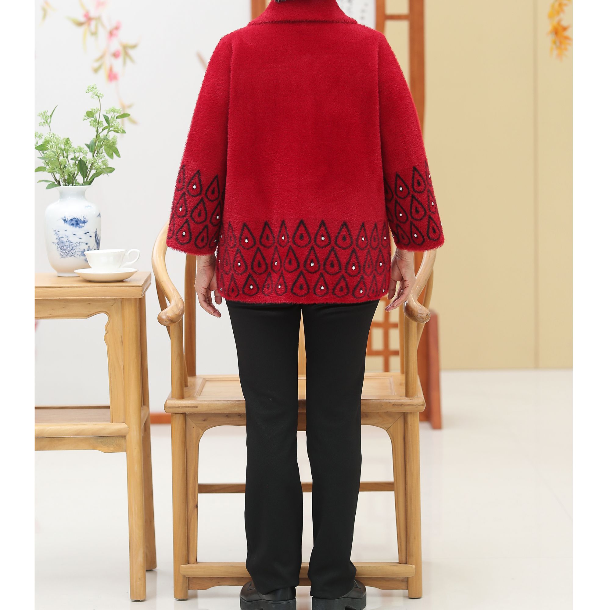 冬季妈妈装厚款春秋宽松型