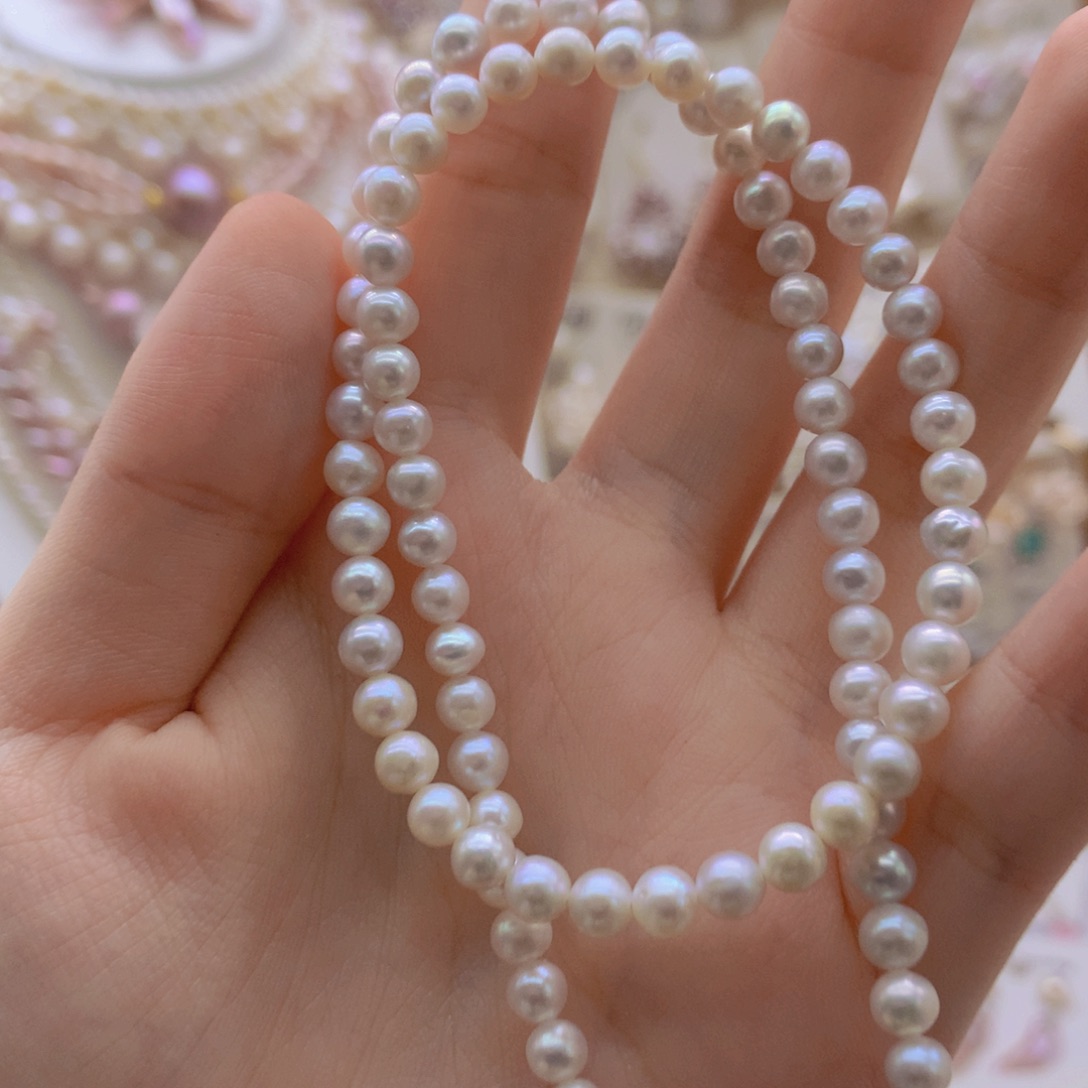 颈饰合金淡水珍珠