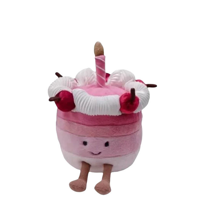 英国2025年樱桃蛋糕毛绒玩具安抚玩偶公仔生日礼物情侣礼品