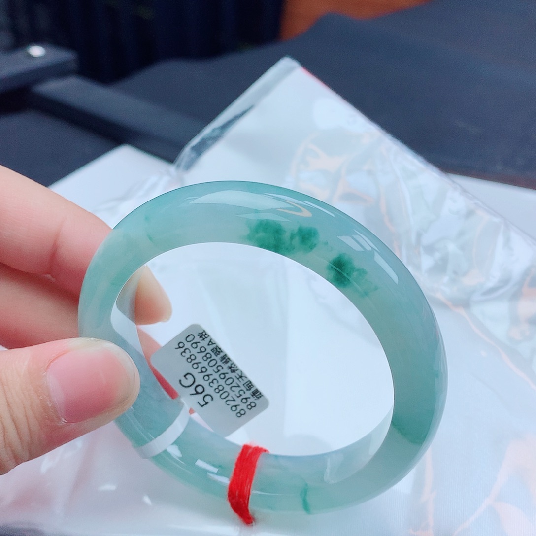 翡翠手镯未镶嵌天然缅甸翡翠A货手镯