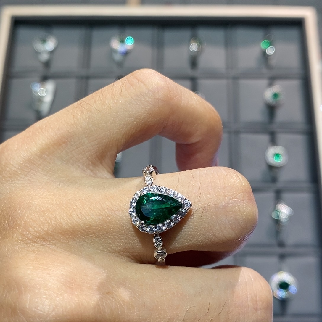 925银培育彩宝首饰