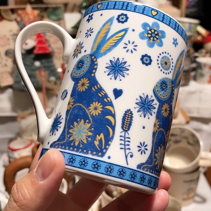 搪瓷兔子马克杯………