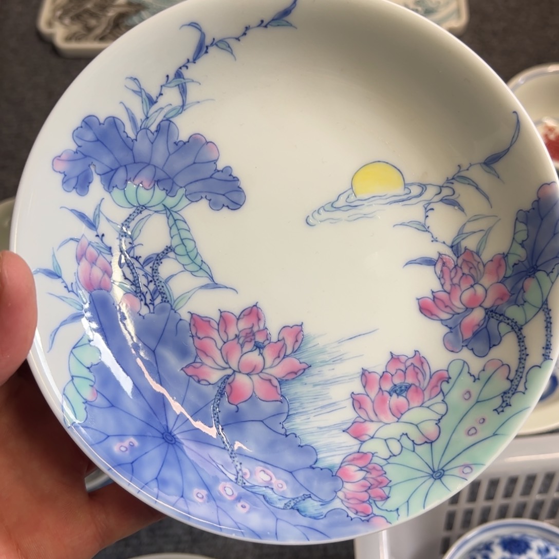 瓷片发****。景德镇瓷器手工手绘