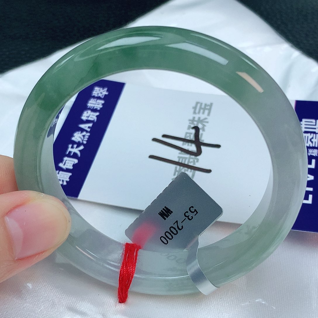 翡翠手镯未镶嵌缅甸天然A货翡翠53