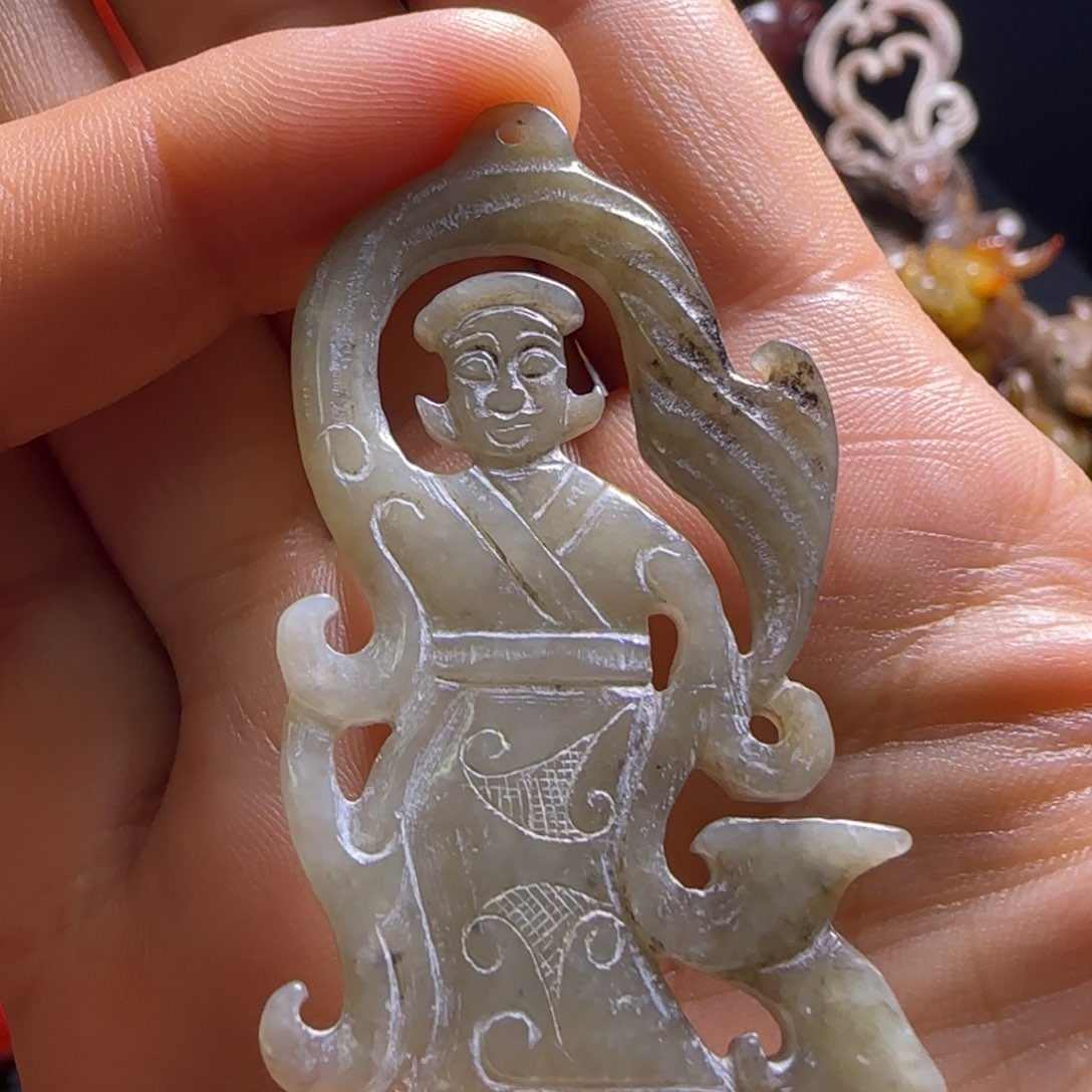 和田玉颈饰未镶嵌