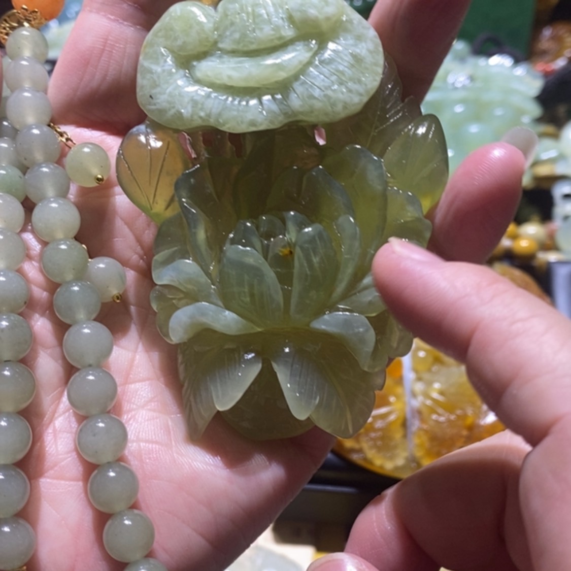 【闪购商品】岫玉毛衣链未镶嵌