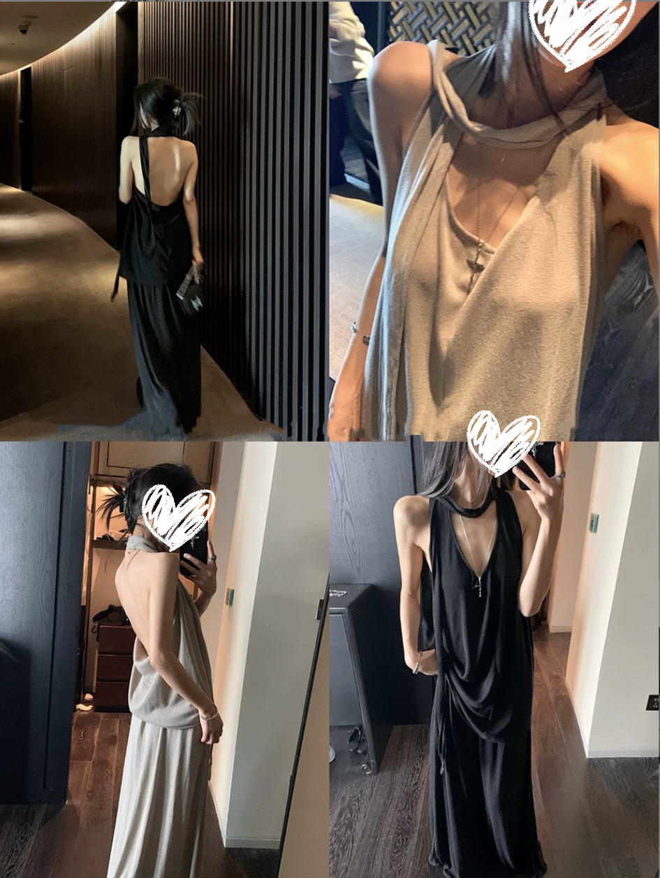 【心动缪斯】清冷感慵懒感露两件套女#9085
