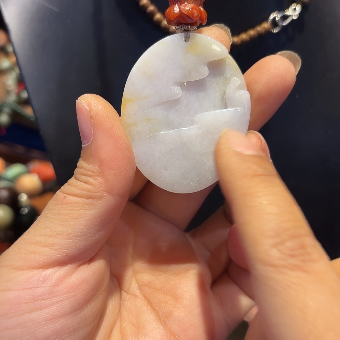 翡翠颈饰未镶嵌原创