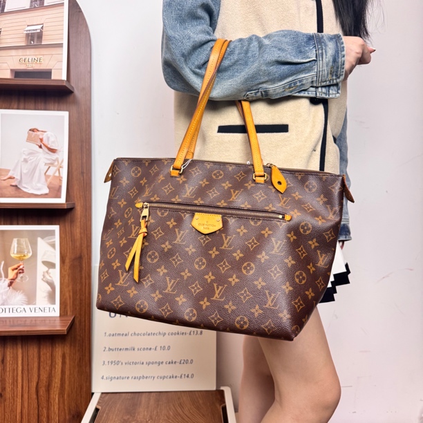 95新 LouisVuitton/路易威登 老花托特包 全原 依心