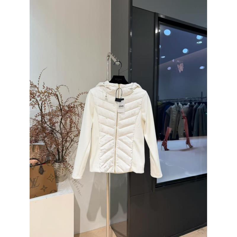 LT时尚百搭女装收腰常规袖拉链带帽拼接秋冬连帽棉服229