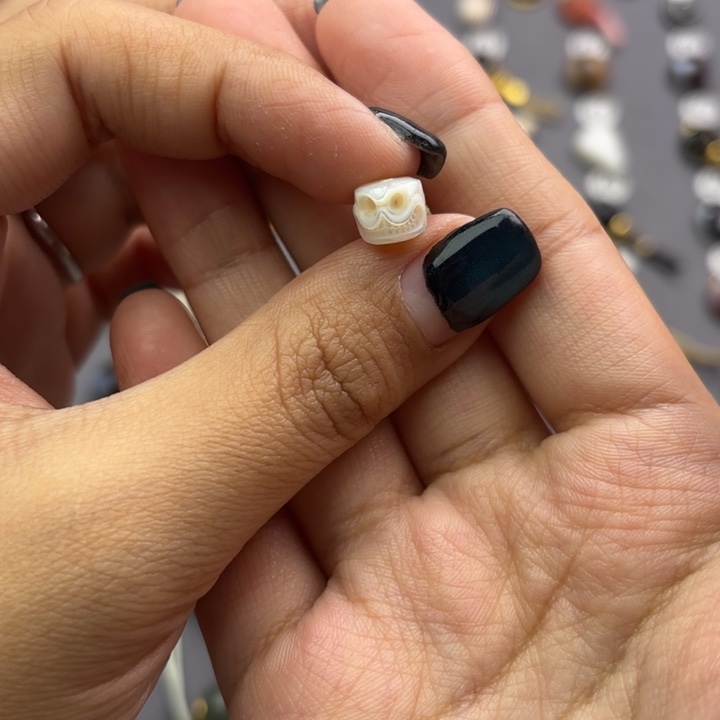 玛瑙/玉髓未镶嵌文玩配饰8mm