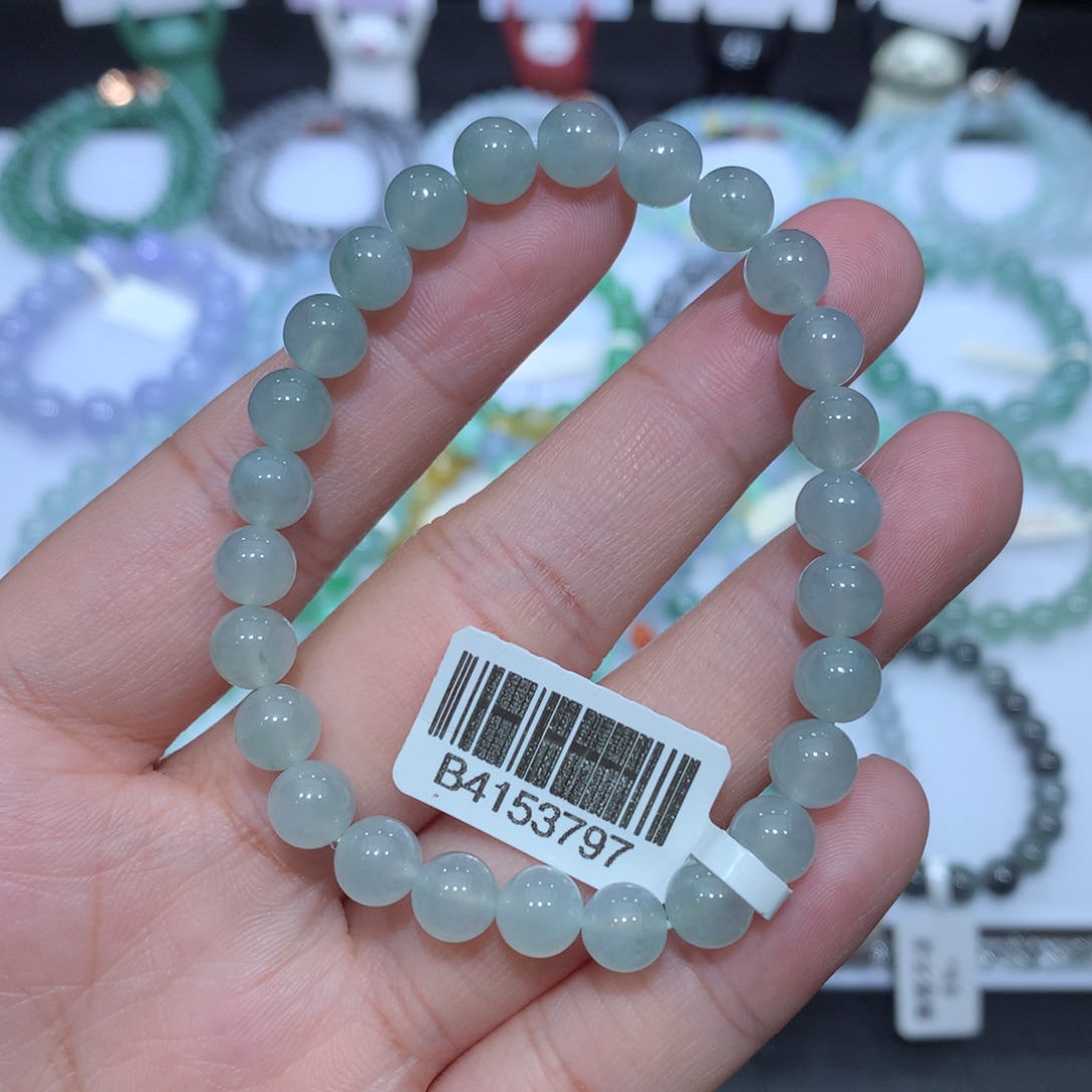 翡翠未镶嵌手串天然