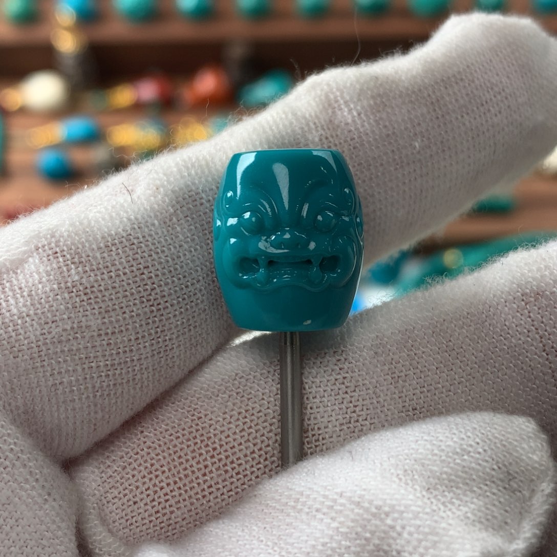 绿松石兽桶珠未镶嵌