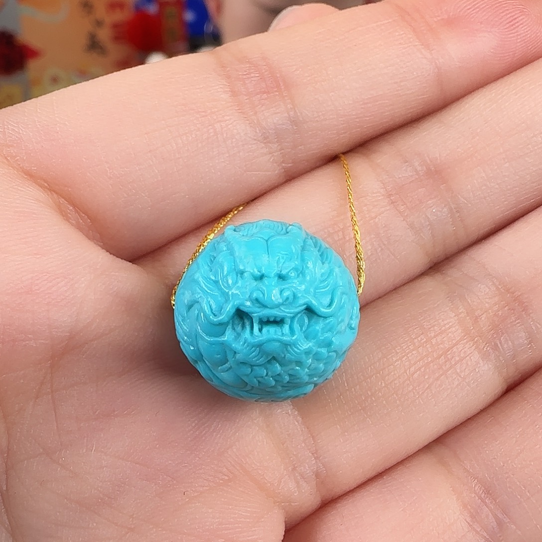 绿松石未镶嵌珠宝奇石16mm+