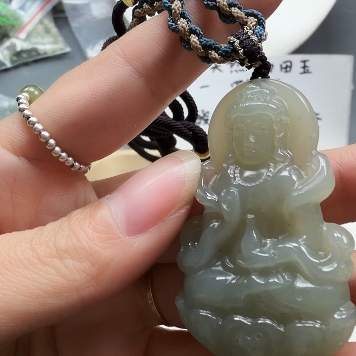 和田玉未镶嵌颈饰60