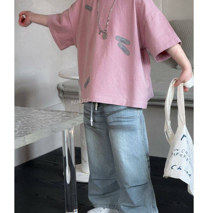 特NO退NO换:city时髦/2025夏季轻薄伞裤牛仔水洗压纹刷色