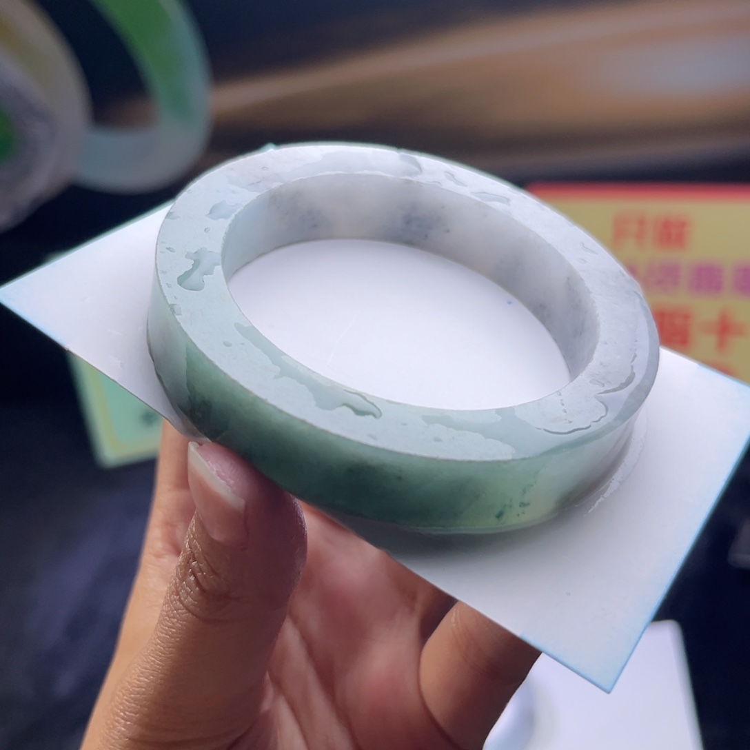 定制翡翠未镶嵌手镯56-60正