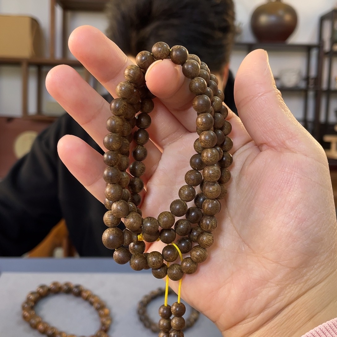 沉香手串加里曼丹24.8g,7mm