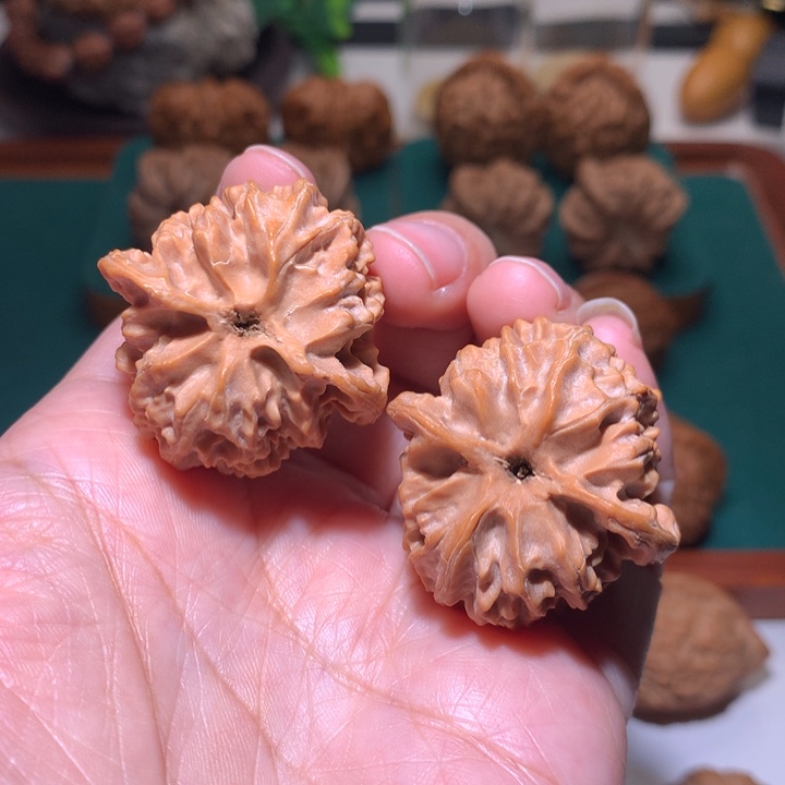 吃***饭把件文玩核桃苹果园