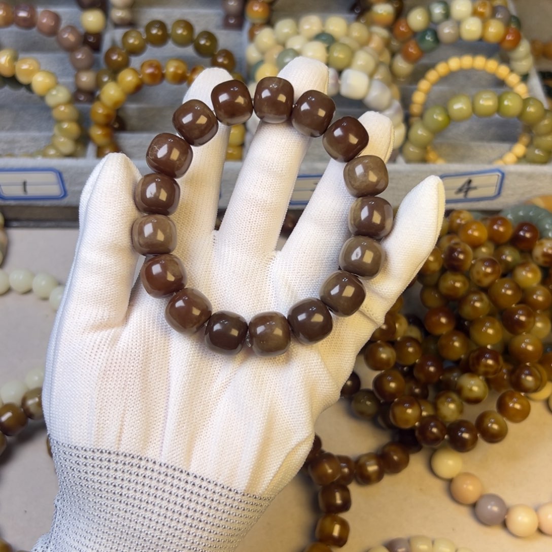 李***仙手串菩提根/象牙果高瓷巧克力桶卡14瑕疵不售后