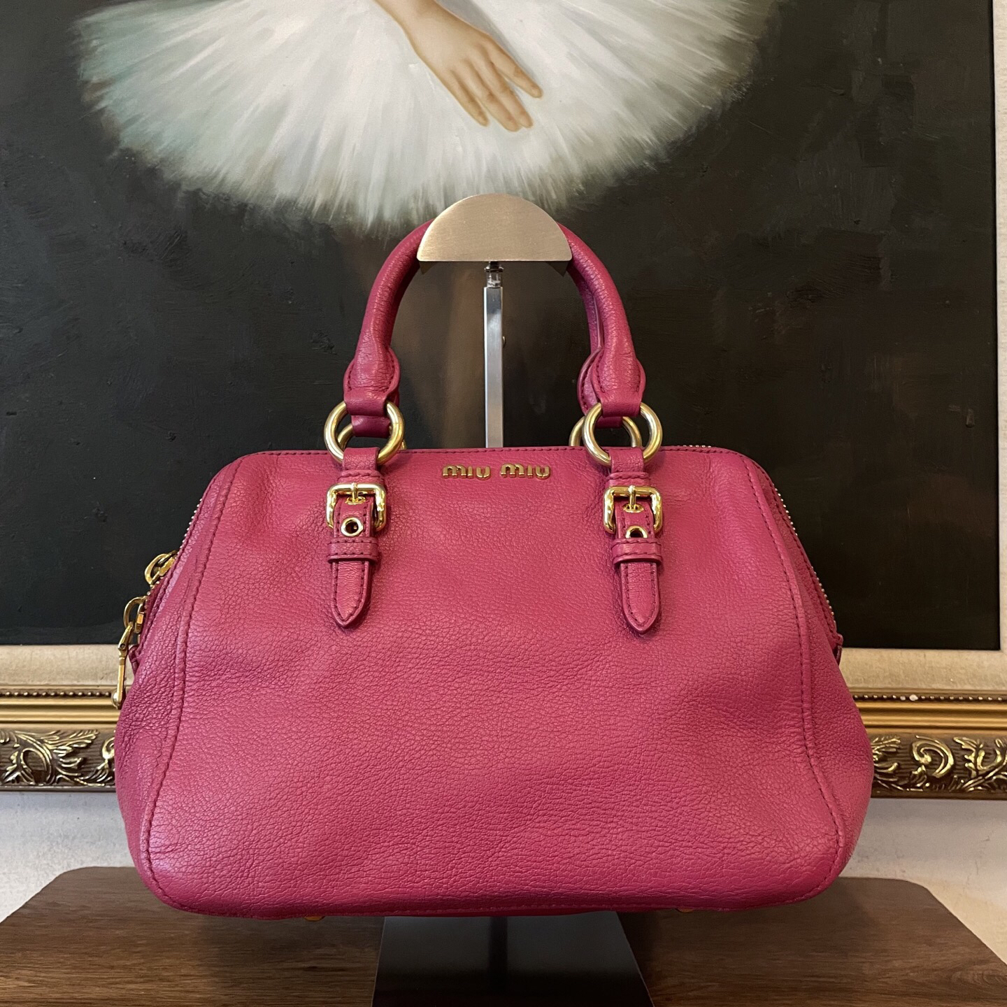 95新 MIU MIU/缪缪 miumiu手提包/007000/尺寸26*18