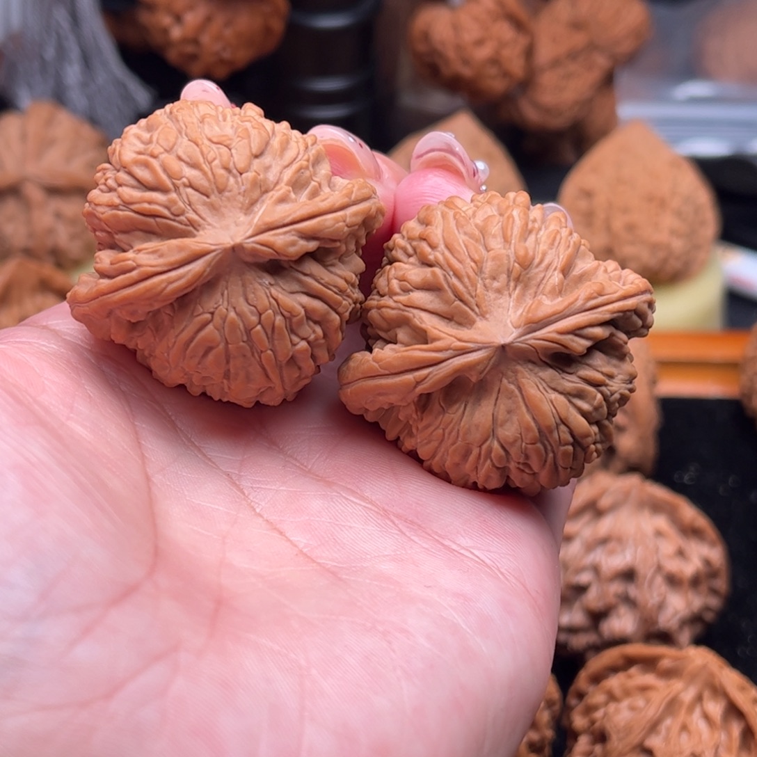 默***核桃把件白狮子球白40