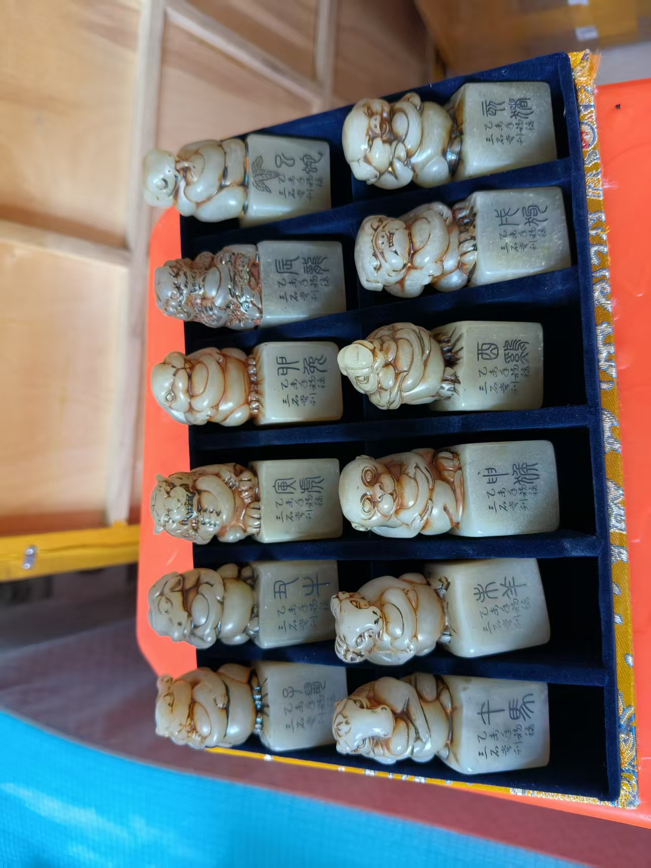 寿山石雕刻 十二生肖寿山石印章