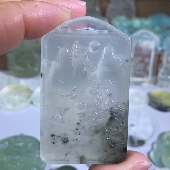 岫玉吊坠未镶嵌吊坠