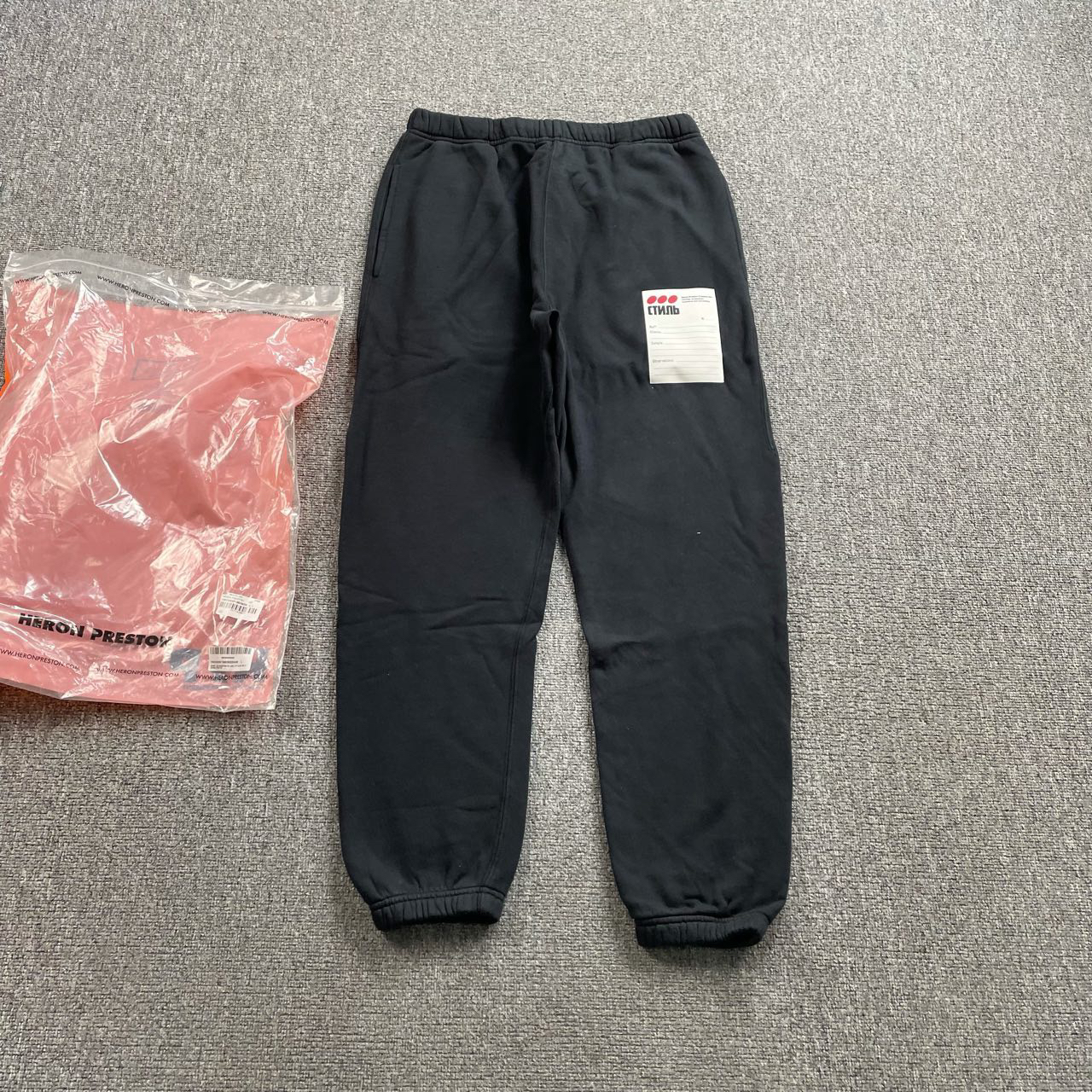 （bb）118 HERON PRESTON 仙鹤 黑色贴布卫裤 L码/全新/007235