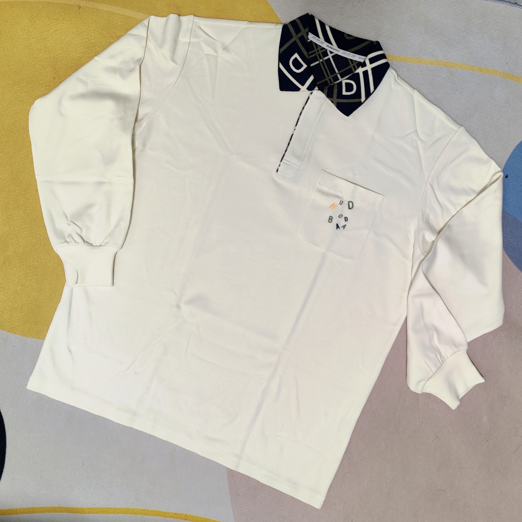 秋季常规翻领长袖男女韩版简约百搭-木每W0417