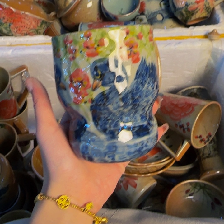 瓷片景德镇陶瓷手工手绘